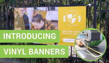 Vinyl Banner Product Video